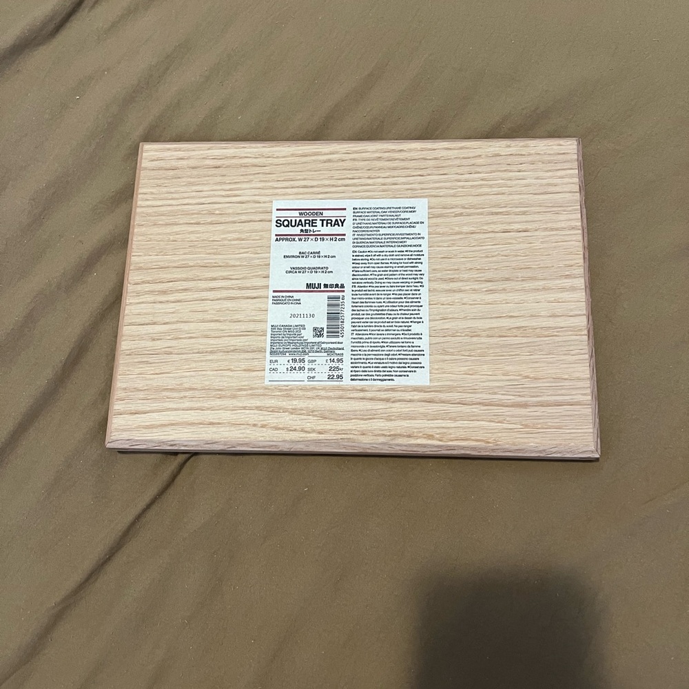 Muji Wooden Rectangular Tray